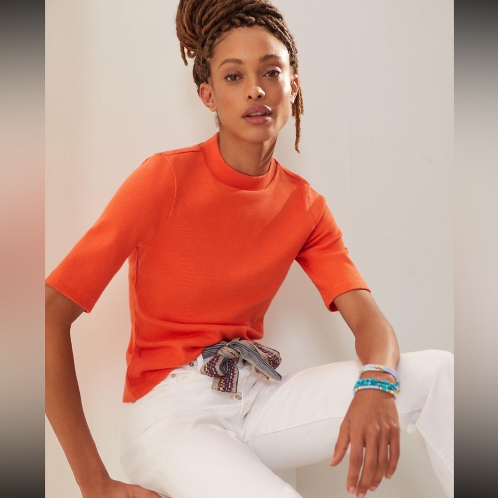 Maeve Mock Neck Top